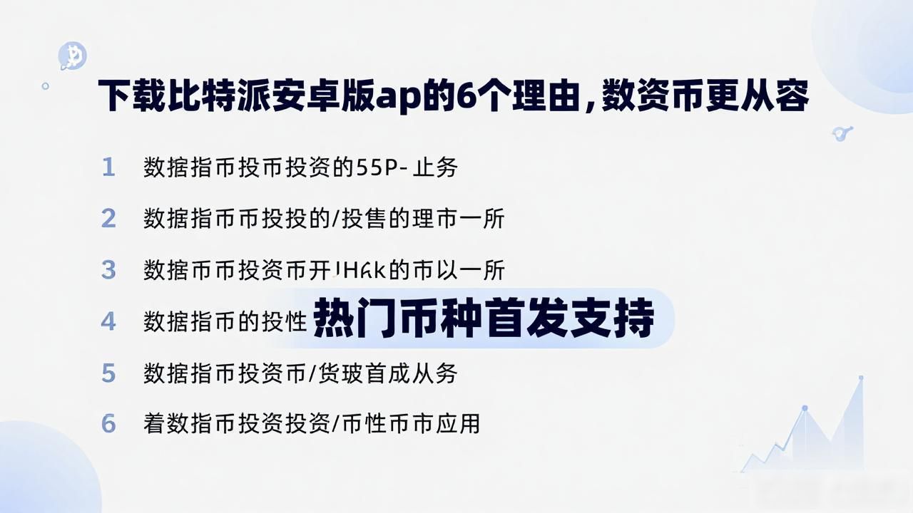 下载比特派安卓版app的6个理由,让您在数字货币投资领域获得更多的参与机会。_比特派安卓版优势_比特派安卓版安全特性