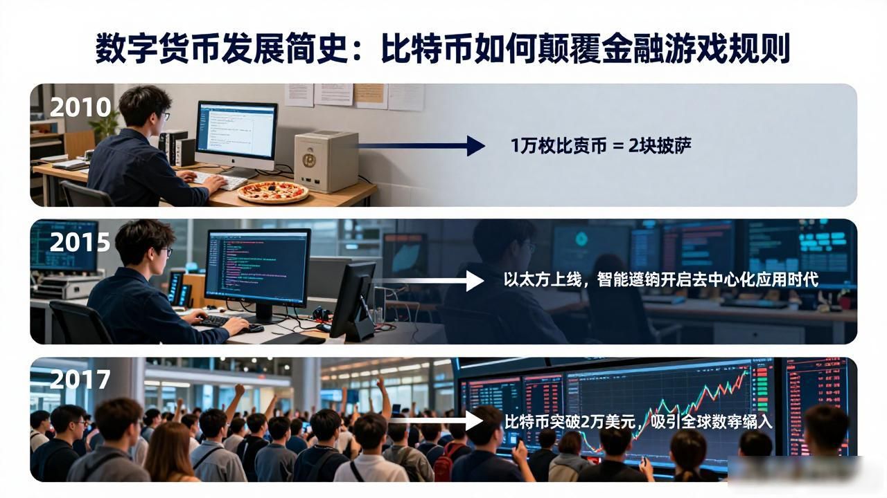 数字货币发展简史：比特币如何颠覆金融游戏规则