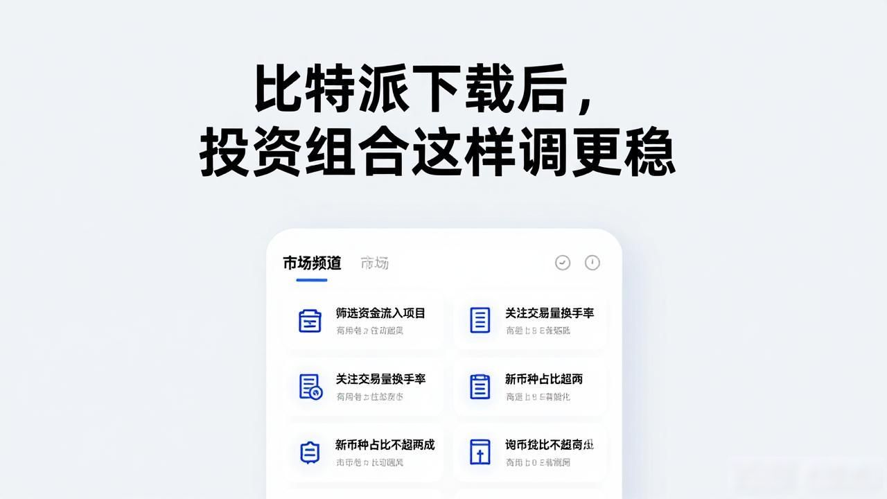 比特派下载后，投资组合这样调更稳