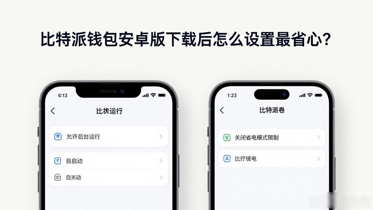 比特派钱包安卓版下载后怎么设置最省心？