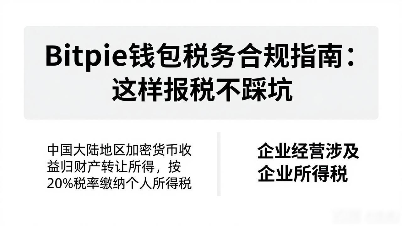 Bitpie钱包税务合规指南：这样报税不踩坑