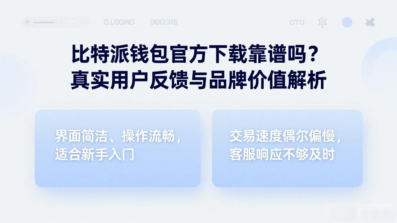 比特派钱包官方下载靠谱吗？真实用户反馈与品牌价值解析