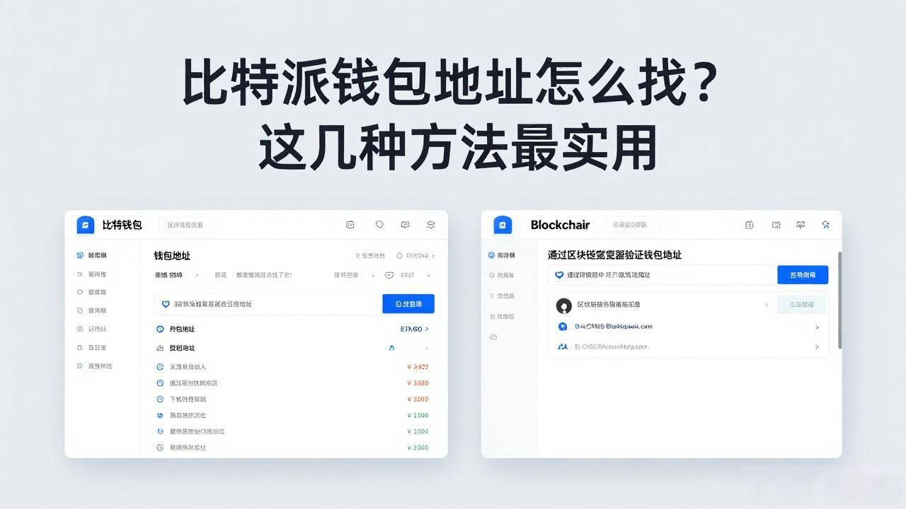 比特派钱包地址怎么找？这几种方法最实用
