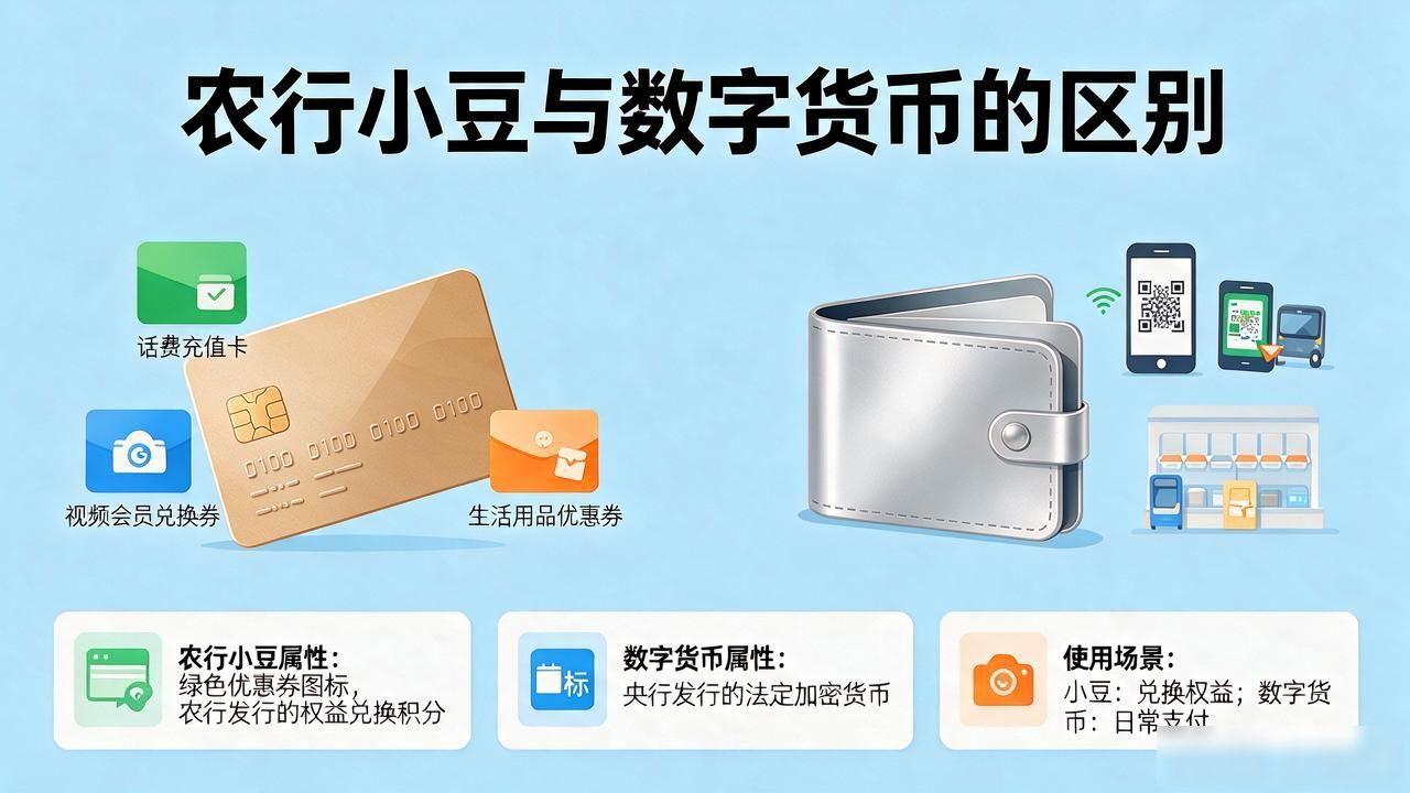 农行小豆是数字货币吗？一文讲清楚区别！