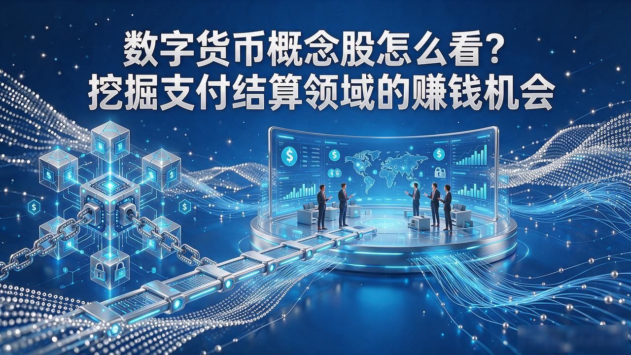 数字货币概念股怎么看？挖掘支付结算领域的赚钱机会