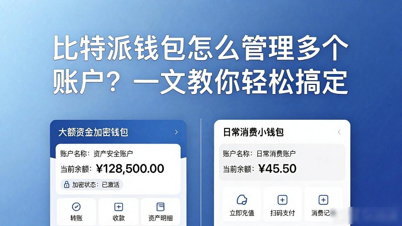 比特派钱包怎么管理多个账户？一文教你轻松搞定