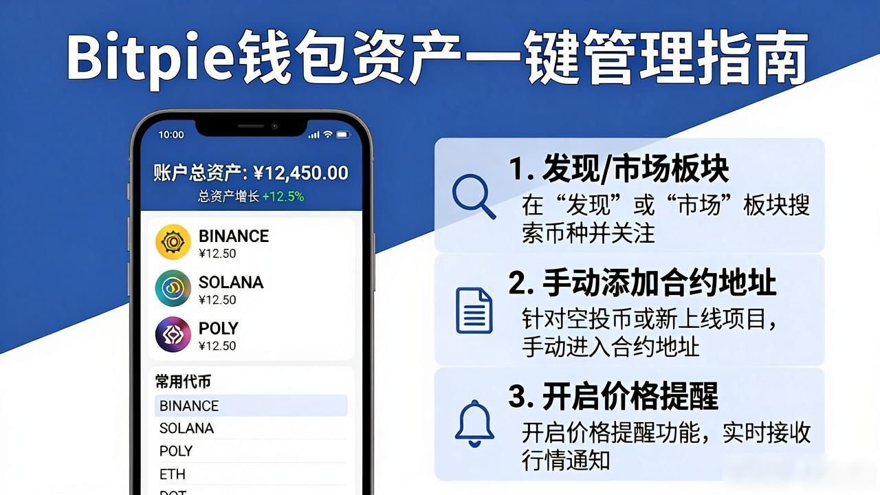 新手必看：Bitpie钱包资产一键管理指南
