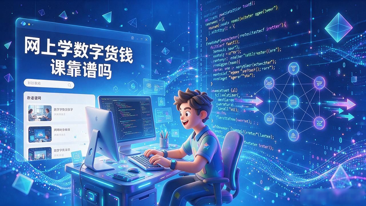 网上学数字货币课靠谱吗