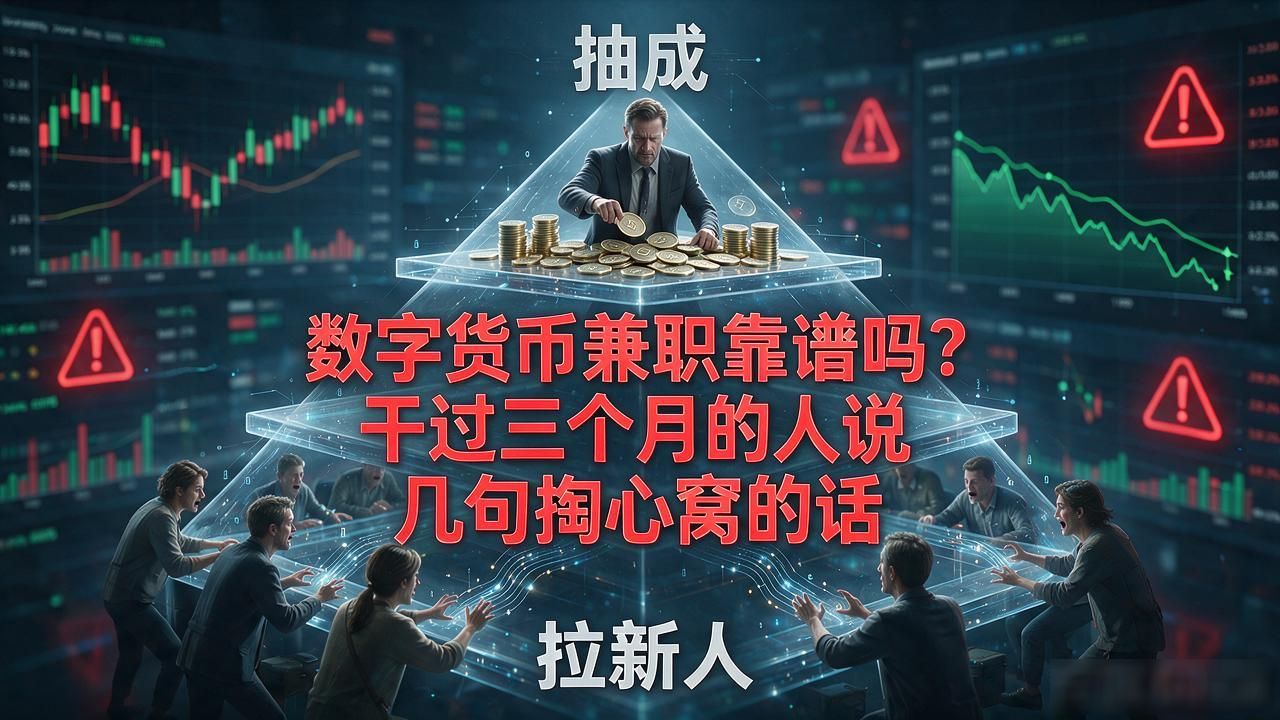 数字货币兼职靠谱吗？干过三个月的人说几句掏心窝的话