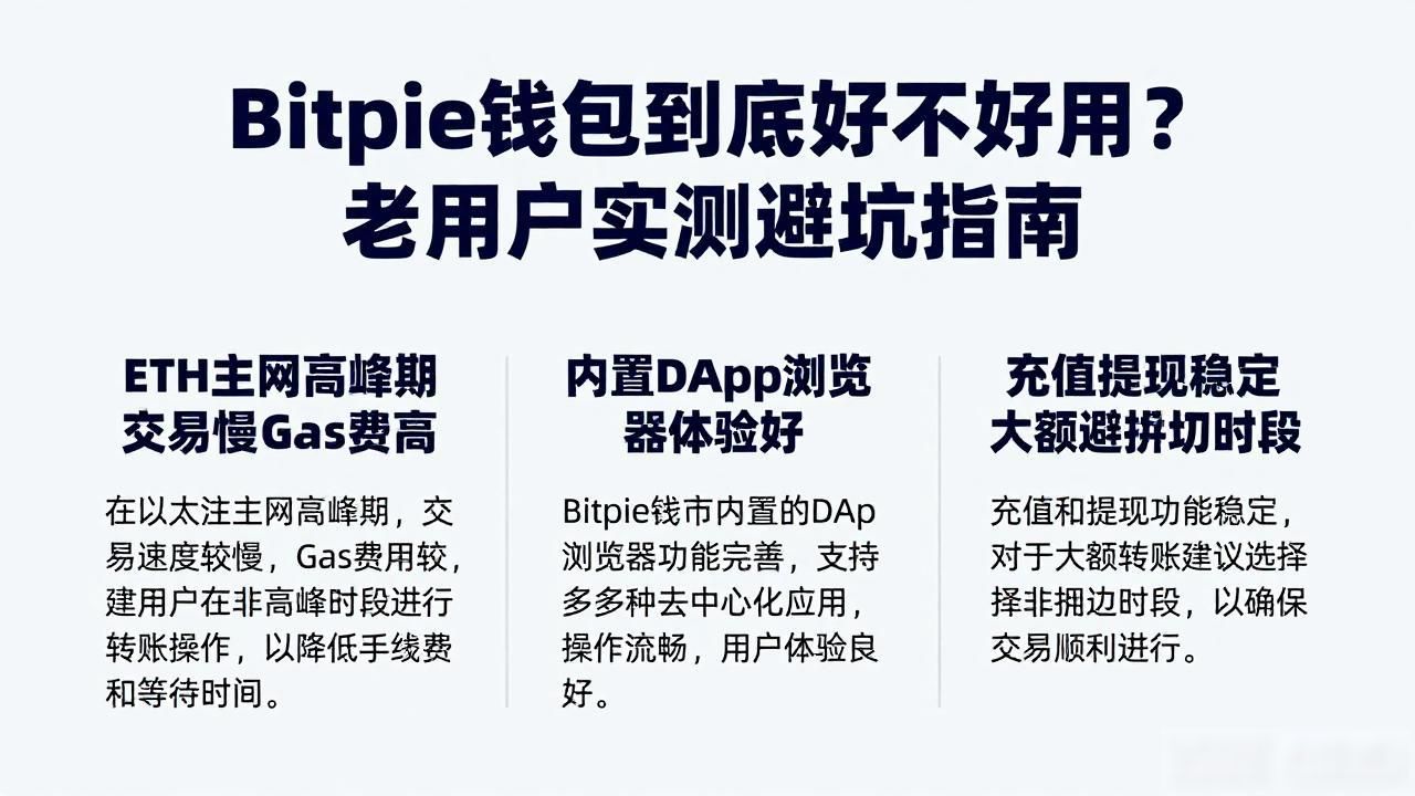 Bitpie钱包到底好不好用？老用户实测避坑指南