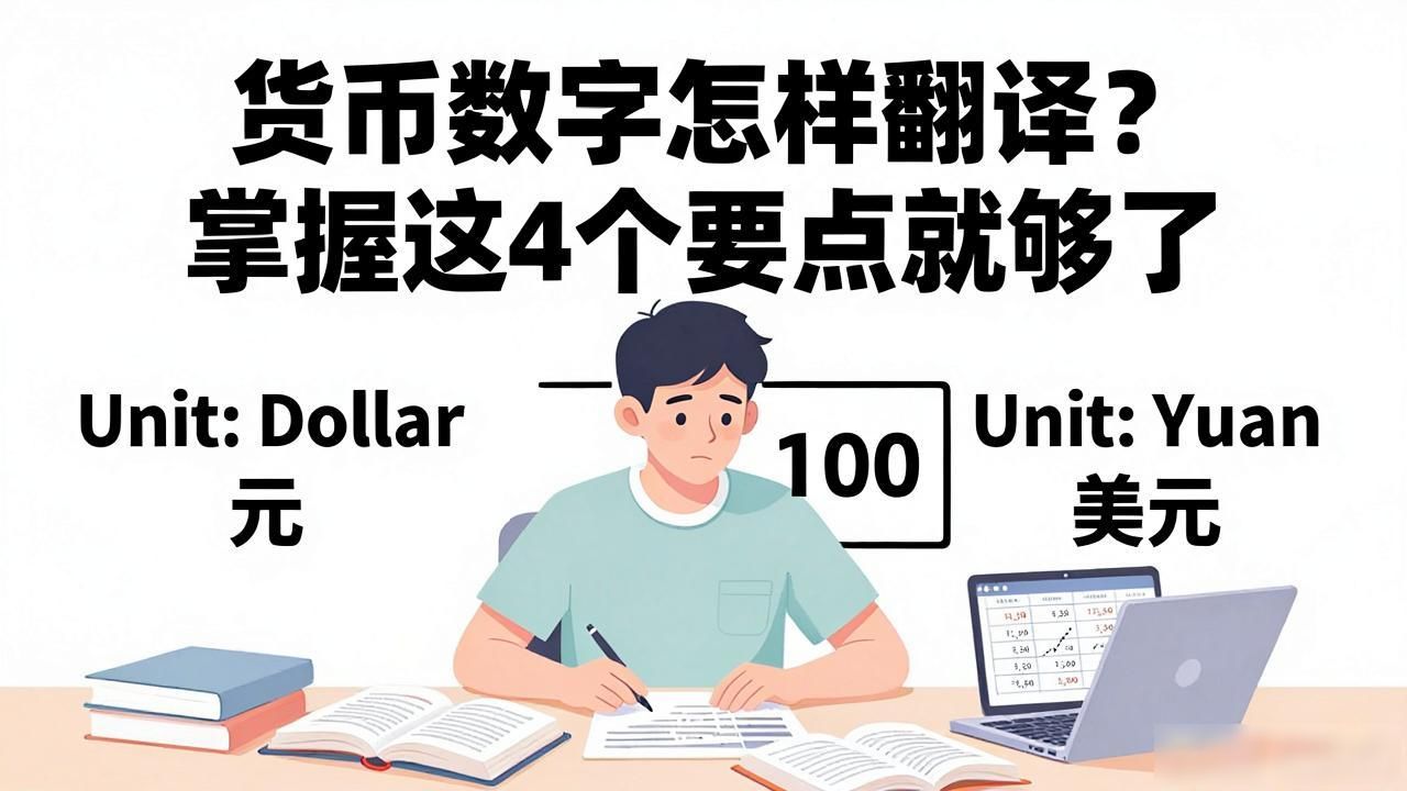 货币数字怎样翻译？掌握这4个要点就够了