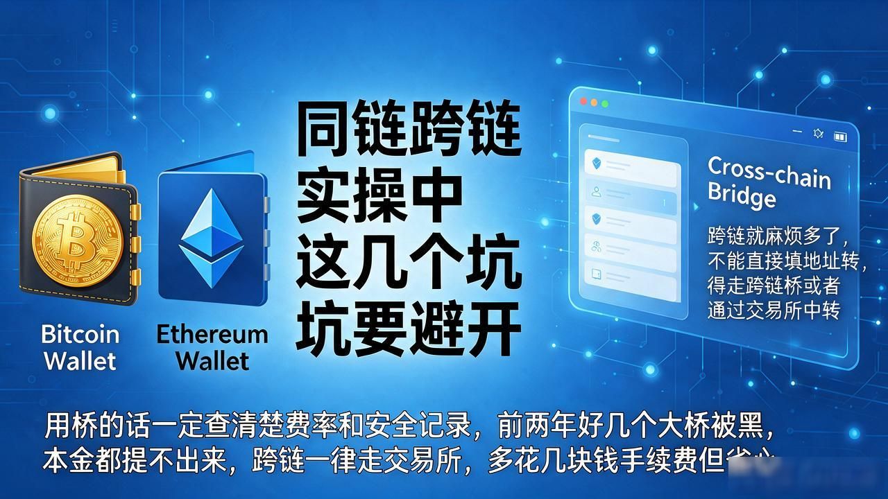 数字货币钱包到底能不能互转，同链跨链实操中这几个坑要避开
