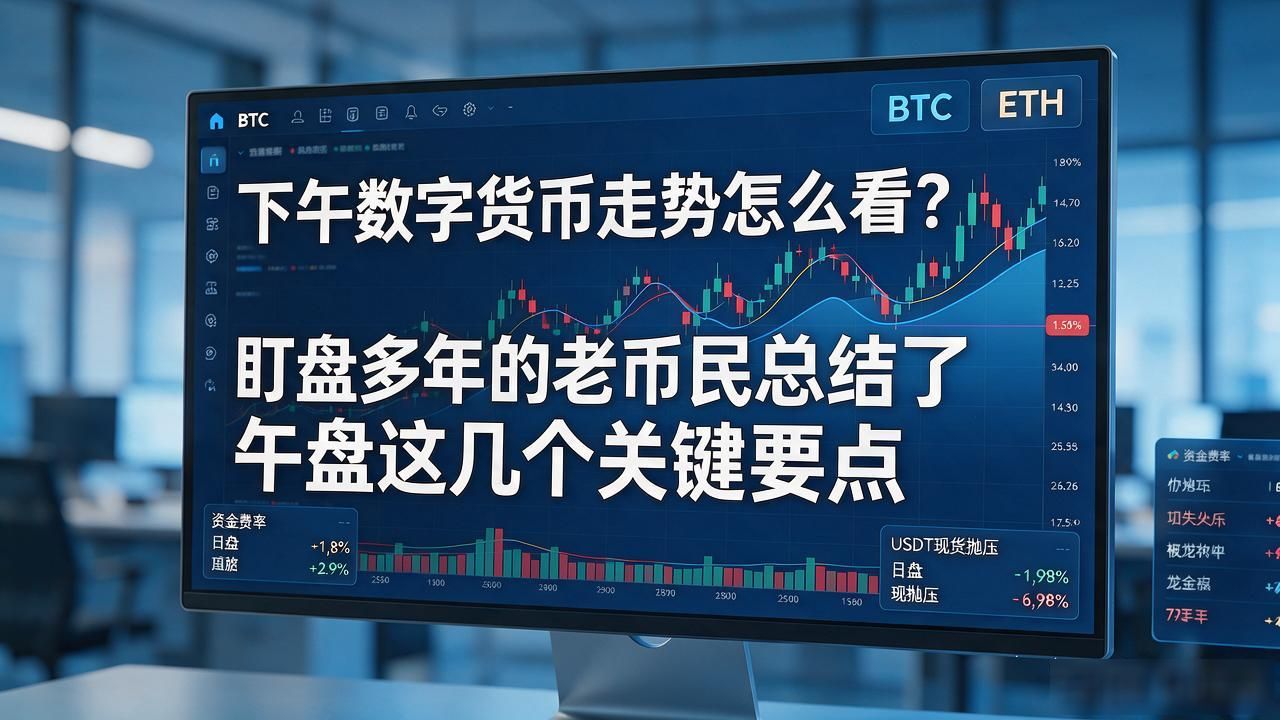 下午数字货币走势怎么看？盯盘多年的老币民总结了午盘这几个关键要点