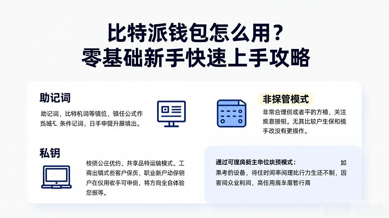 比特派钱包怎么用？零基础新手快速上手攻略