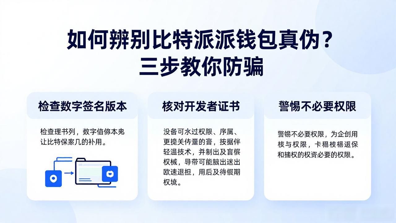 如何辨别比特派钱包真伪？三步教你防骗