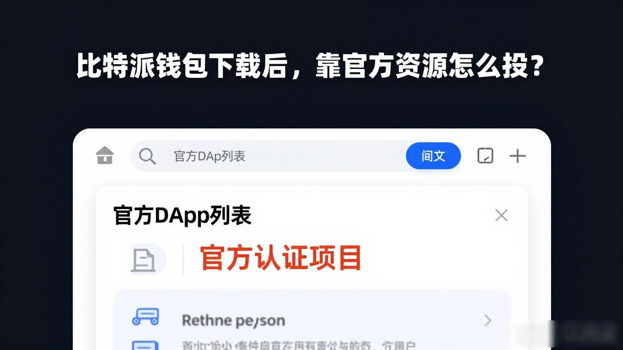 比特派钱包下载后，靠官方资源怎么投？