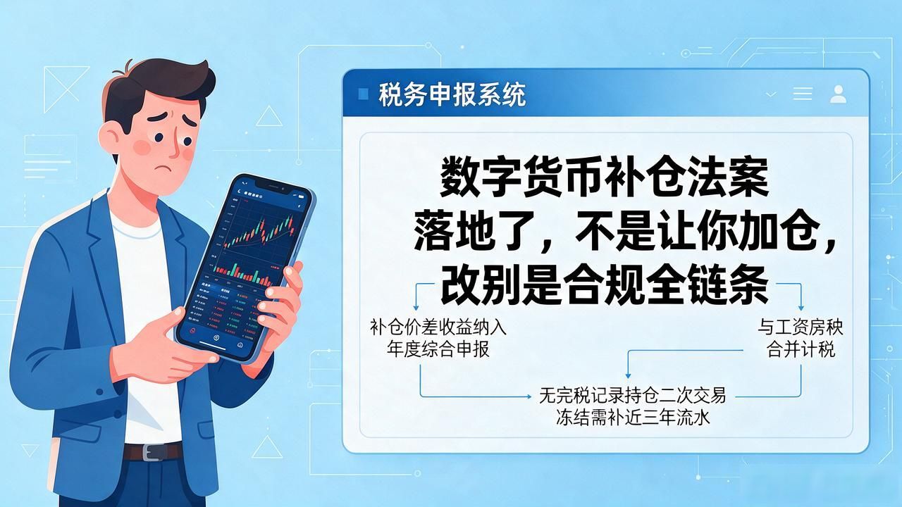 数字货币补仓法案落地了，不是让你加仓，改的是合规全链条