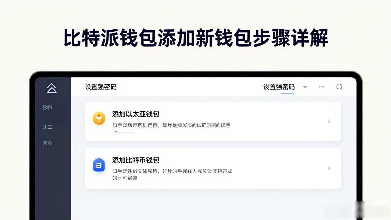 比特派钱包添加新钱包步骤详解