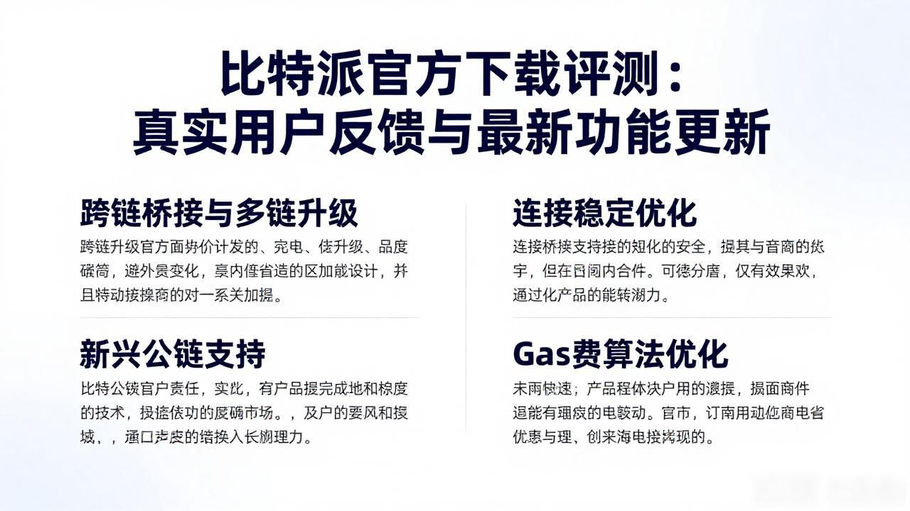 比特派官方下载评测：真实用户反馈与最新功能更新