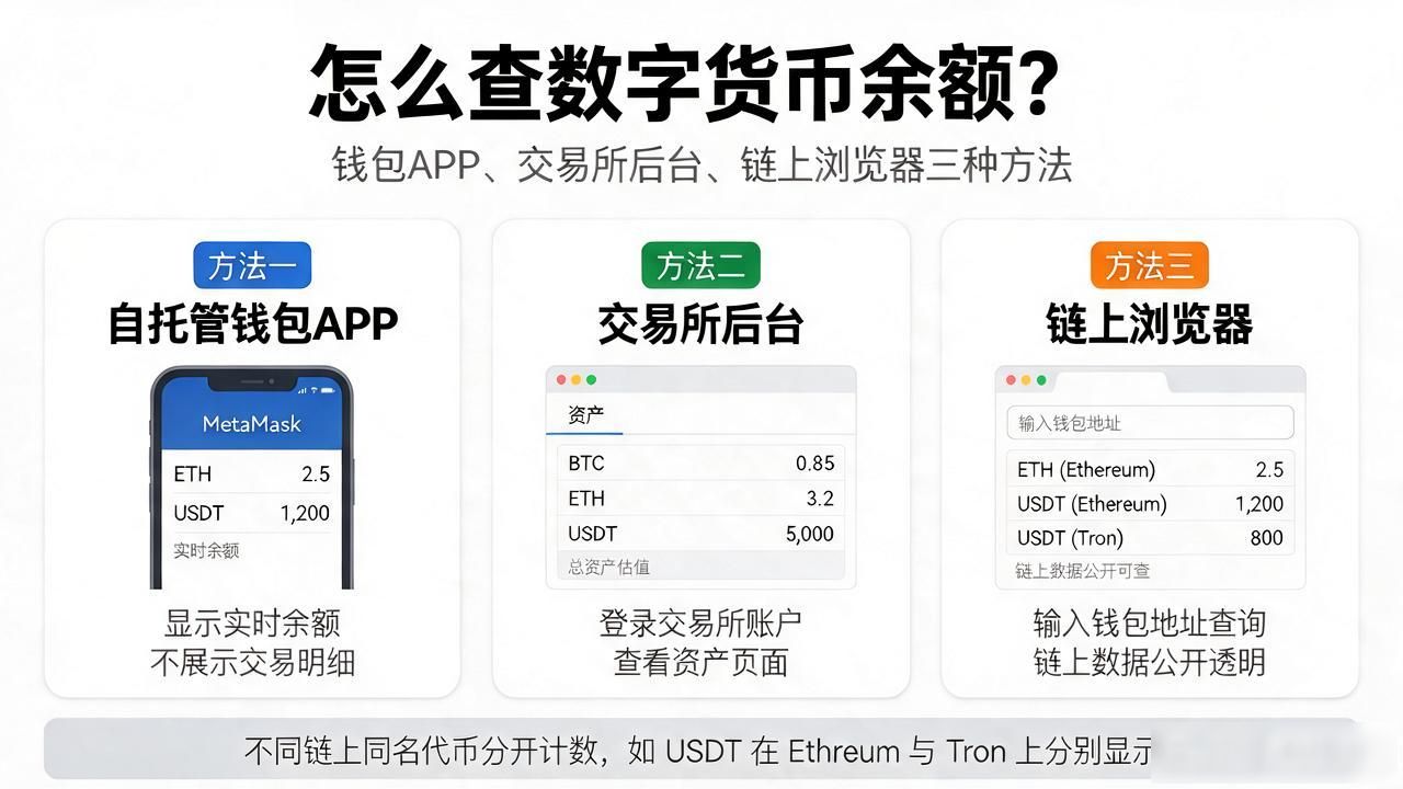 如何查询数字货币余额_怎么查询数字货币余额_自托管钱包查币方法