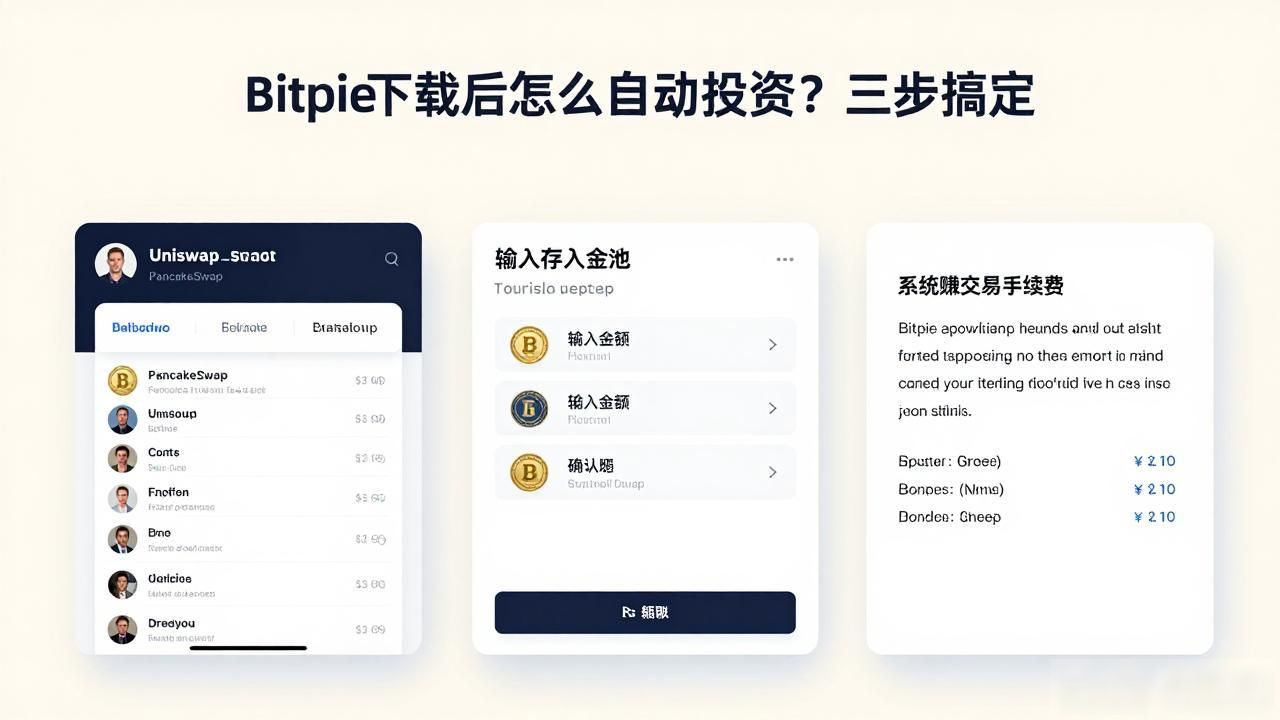 Bitpie下载后怎么自动投资？三步搞定