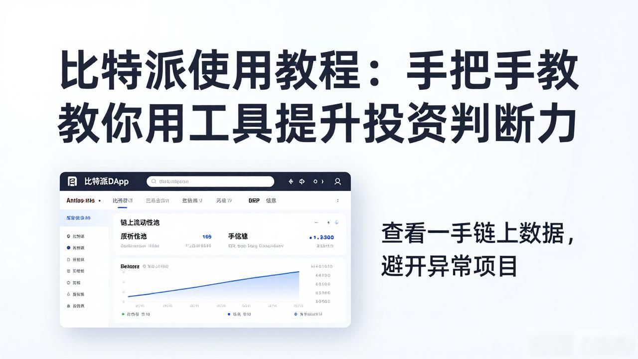 比特派使用教程：手把手教你用工具提升投资判断力