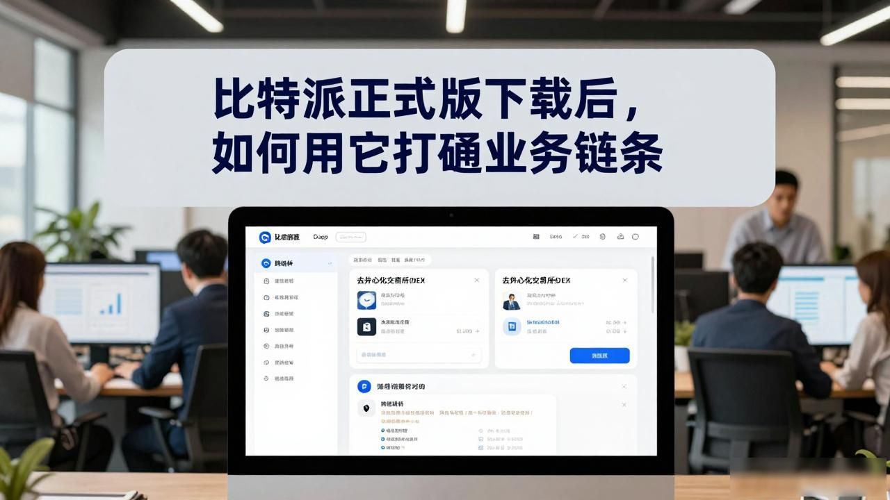 比特派正式版下载后，如何用它打通业务链条