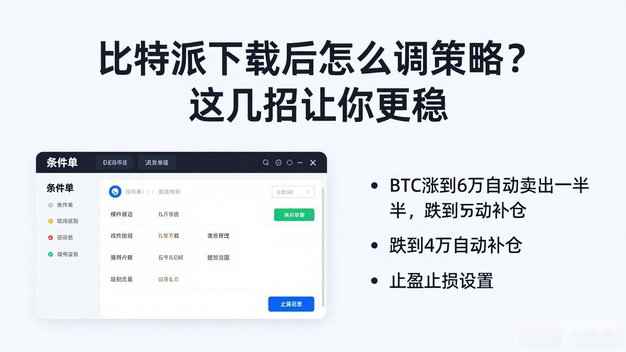 比特派下载后怎么调策略？这几招让你更稳